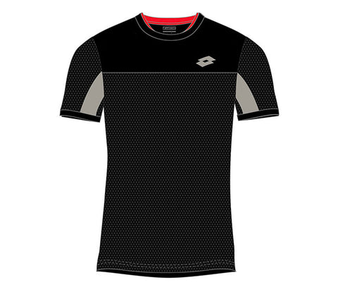 Lotto Superrapida Pickleball Vi Tee 1 (M) (Black)