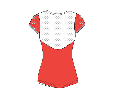 Lotto Girls Top Ten Iv Tee 2 (Red Poppy)