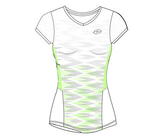 Lotto Girls Tech 1 D4 Tee (White/Green)