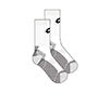 Lotto Tennis Crew Sock Ii (M) (White)