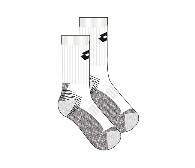 Lotto Tennis Crew Sock Ii (M) (White)