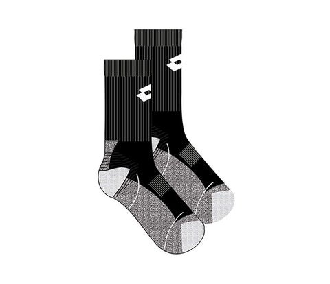 Lotto Tennis Crew Sock Ii (M) (Black)