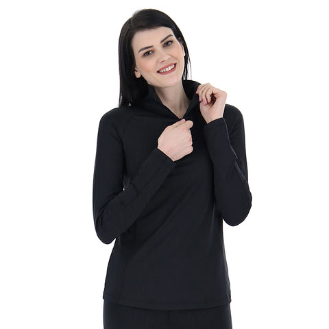 Lotto Core Sweat 1/4 Zip (W)(Black)