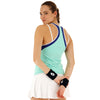 Lotto Top Ten Tank (W) (White/Green)