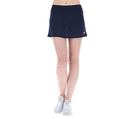 Lotto Superrapida Pickleball V Skirt (W) (Navy)