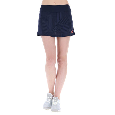 Lotto Superrapida Pickleball V Skirt (W) (Navy)