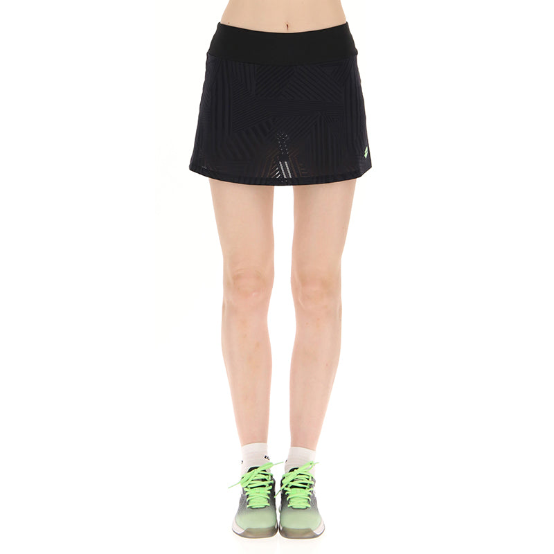 Lotto Superrapida Pickleball V Skirt (W) (Black)