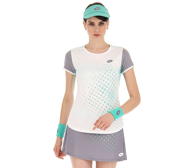 Lotto Top Ten Top Iv Tee 1 (W) (White/Green)