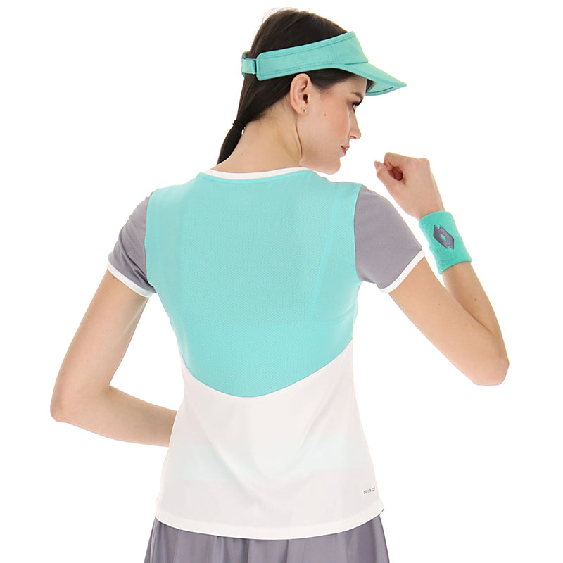 Lotto Top Ten Top Iv Tee 1 (W) (White/Green)