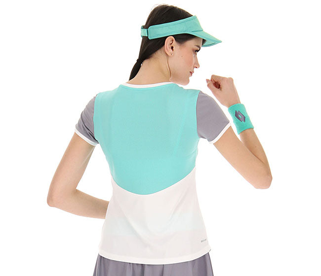 Lotto Top Ten Top Iv Tee 1 (W) (White/Green)