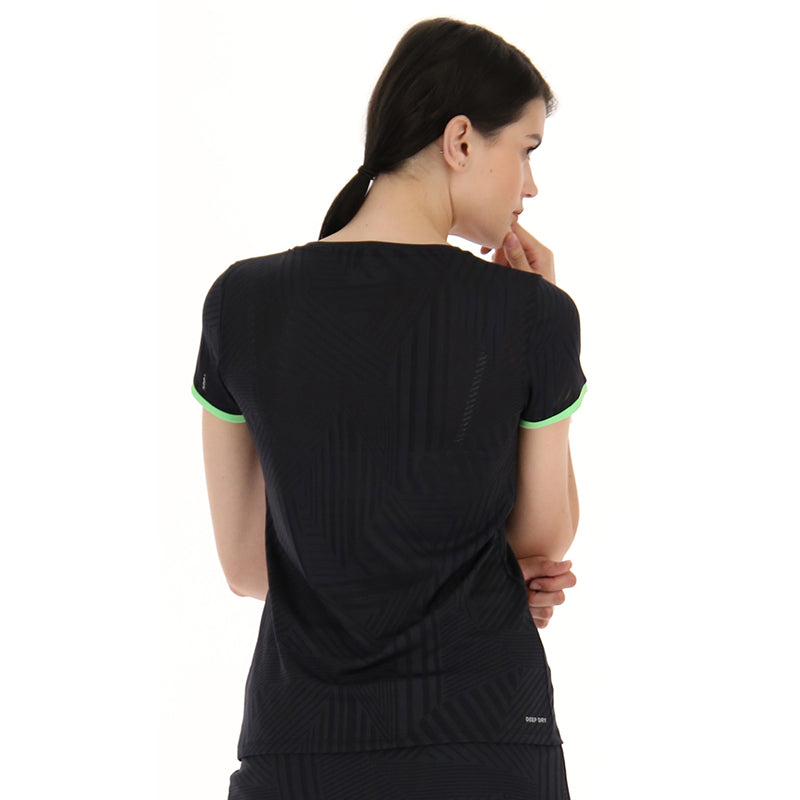 Lotto Superrapida Pickleball V Tee (W) (Black) Lotto