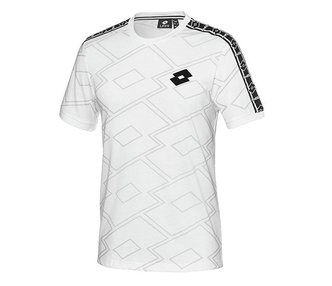 Lotto Athletica Classic Ii Printed Tee (M) (White)