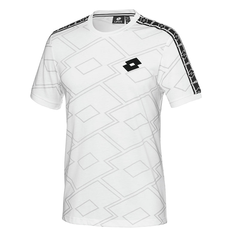 Lotto Athletica Classic Ii Printed Tee (M) (White) Lotto