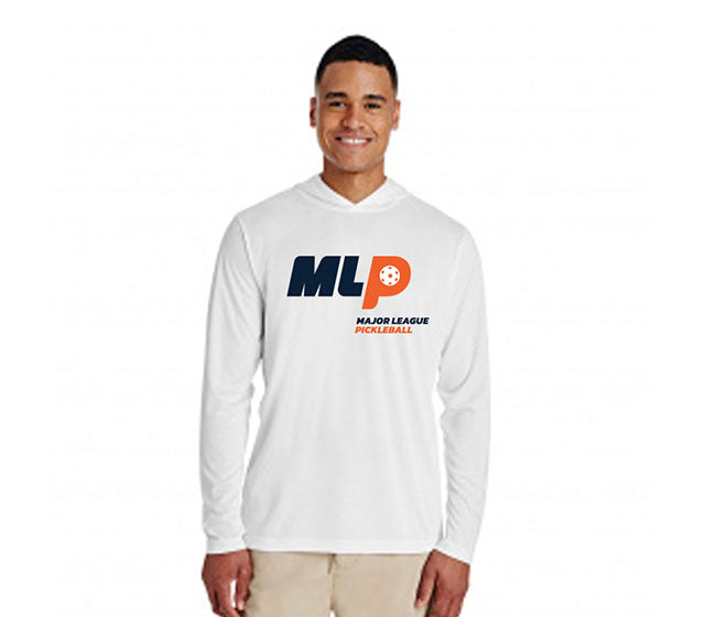 Mlp Performance Long Sleeve Hooded Tee (M) (White)