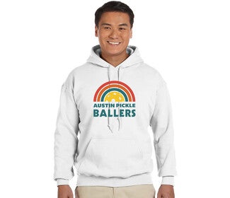Mlp Austin Pickleballers Hooded Sweatshirt (M) (White)