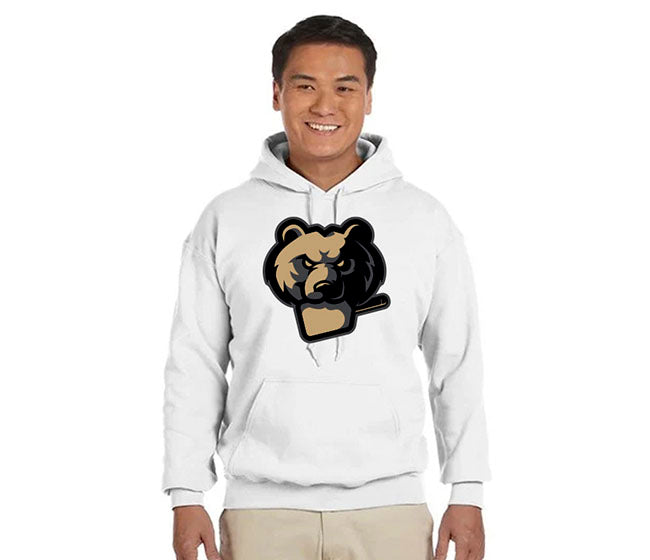 Mlp Blqk Bears Hooded Sweatshirt (M) (White)