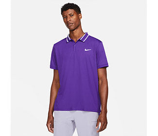 Nike Court Dri-Fit Victory Pique Polo (M) (Purple)