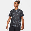 Nike Court Drifit Victory Top Print (M) (Black) Nike