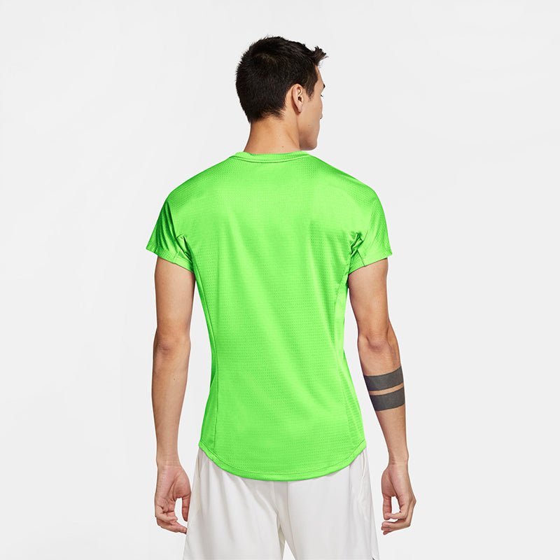 Nike Rafa Challenger Short Sleeve Top (M) (Lime) Nike