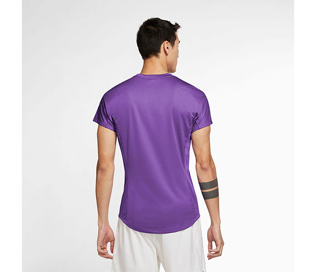 Nike Rafa Challenger Short Sleeve Top (M) (Wild Berry)