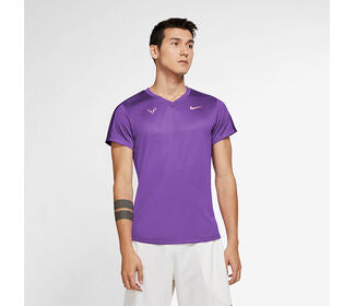 Nike Rafa Challenger Short Sleeve Top (M) (Wild Berry)