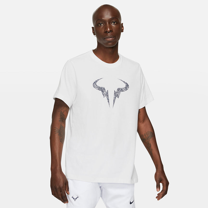 Nike Court Rafa Clay Tee (M) (White/Navy) Nike