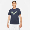 Nike Court Rafa Clay Tee (M) (Navy/Lime)