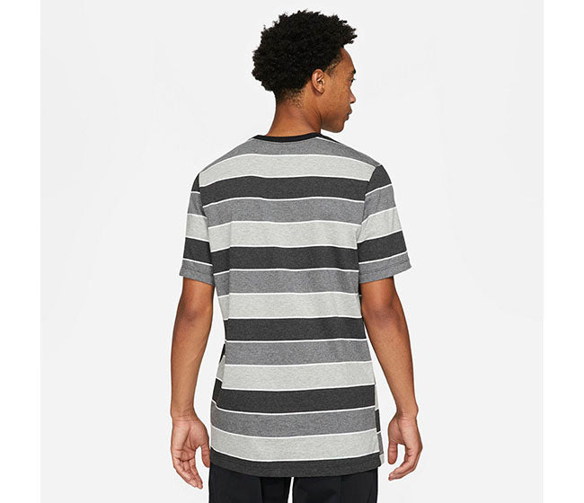 Nike Court Striped Tee (M) (Black)
