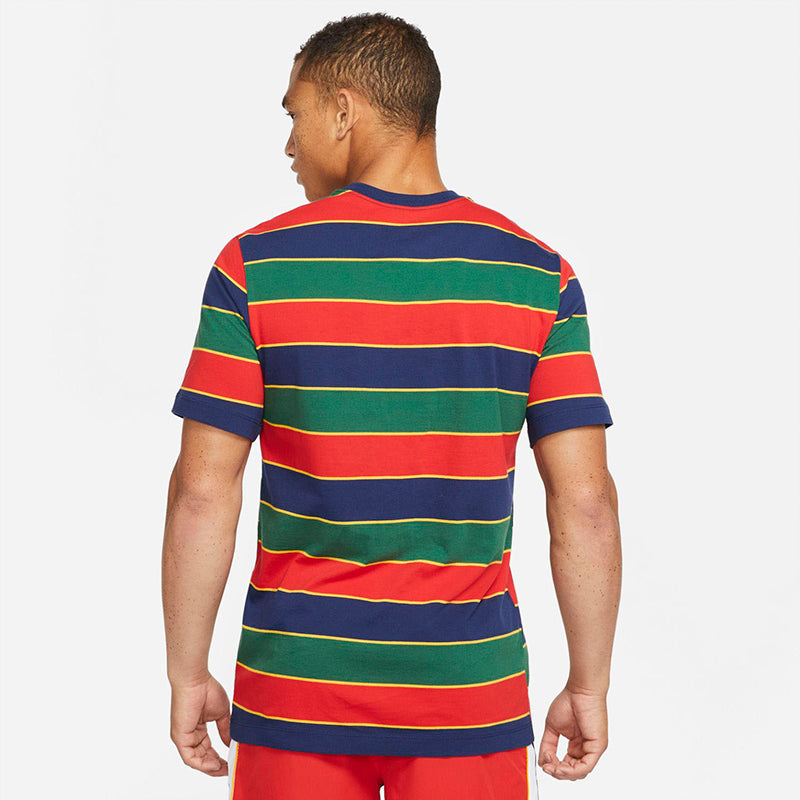 Nike Court Striped Tee (M) (Binary Blue) Nike