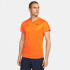 Nike Rafa Challenger Short Sleeve Top (M) (Orange) Nike