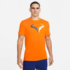Nike Court Rafa Seasonal Tee (M) (Orange) Nike