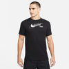 Nike Dri-Fit Swoosh Tennis Tee (M) (Black) Nike