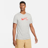 Nike Dri-Fit Swoosh Tennis Tee (M) (Grey)