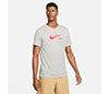 Nike Dri-Fit Swoosh Tennis Tee (M) (Grey)