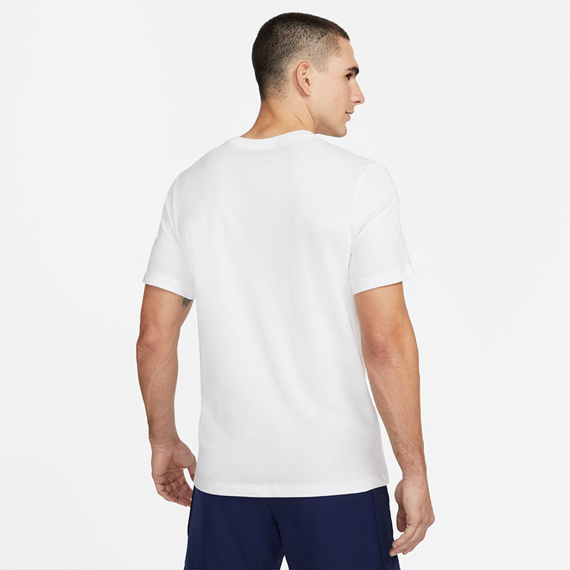 Nike Dri-Fit Swoosh Tennis Tee (M) (White) Nike
