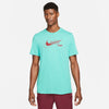 Nike Dri-Fit Swoosh Tennis Tee (M) (Teal) Nike