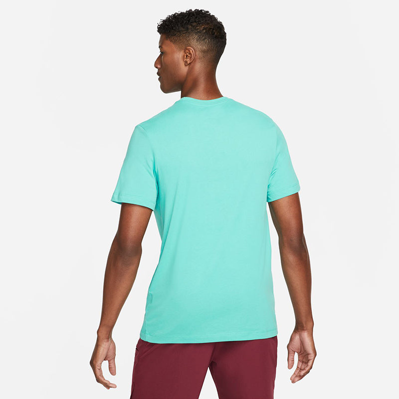 Nike Dri-Fit Swoosh Tennis Tee (M) (Teal) Nike