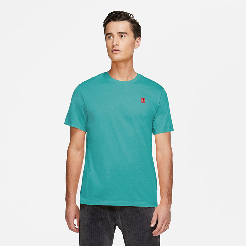 Nike Court Heritage Emblem Tee (M) (Teal) Nike