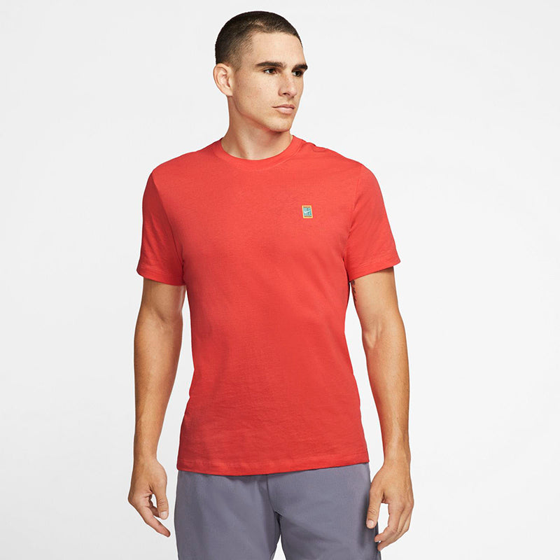 Nike Court Heritage Emblem Tee (M) (Red) Nike