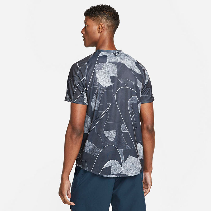 Nike Court Dri-Fit Victory Printed Top (M) (Black) Nike