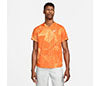 Nike Court Dri-Fit Victory Printed Top (M) (Orange)