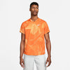 Nike Court Dri-Fit Victory Printed Top (M) (Orange)