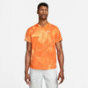 Nike Court Dri-Fit Victory Printed Top (M) (Orange)