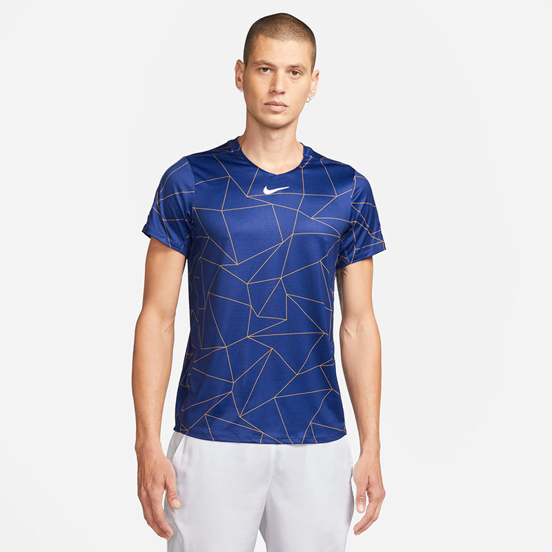 Nike Court Breathe Advantage Printed Top (M) (Royal) Nike