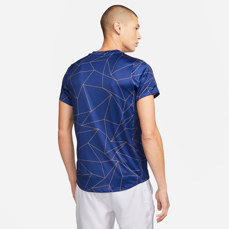 Nike Court Breathe Advantage Printed Top (M) (Royal) Nike