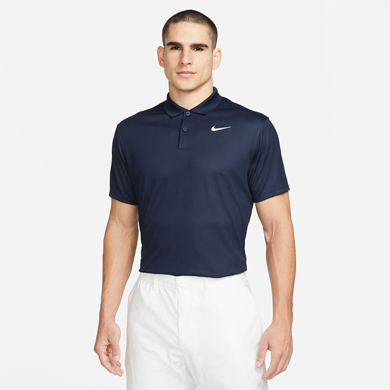 Nike Court Dri-Fit Pique Polo (M) (Navy)