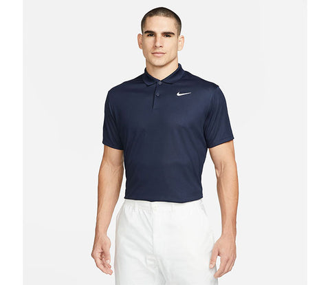 Nike Court Dri-Fit Pique Polo (M) (Navy)