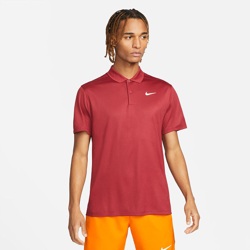 Nike Court Dri-Fit Pique Polo (M) (Red) Nike