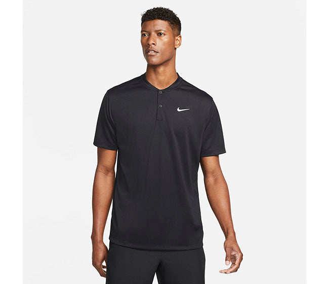 Nike Court Dri-Fit Blade Solid Polo (M) (Black)
