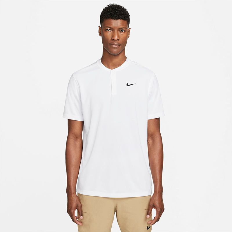 Nike Court Dri-Fit Blade Solid Polo (M) (White) Nike CN09K1-WHT-M